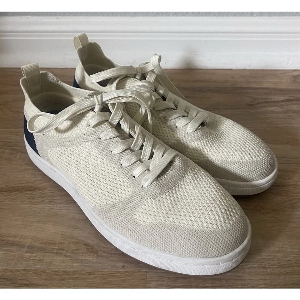 Suavs The “247” Knit Sneaker Lace Up Off Cream EUC Women’s Size 8 Men’s Size 6